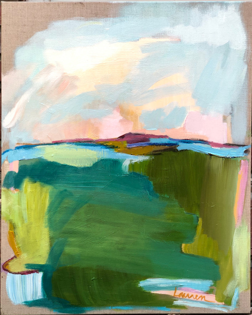 Brighter Days III painting Lauren Roberts - Christenberry Collection