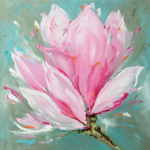 Spring Magnolia painting Emma Bell - Christenberry Collection