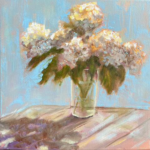 Sunlit Hydrangeas