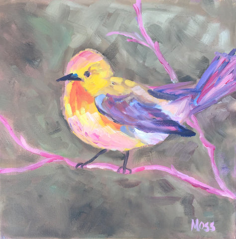 Fall Bird painting Jenny Moss - Christenberry Collection