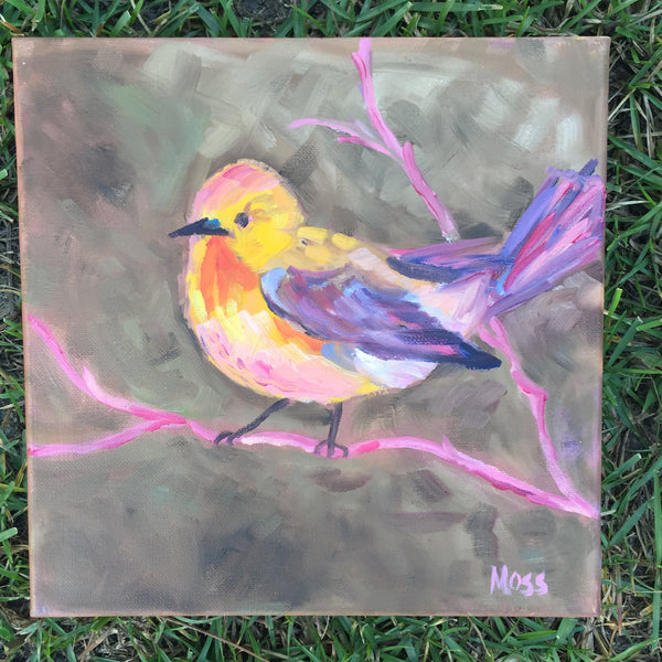Fall Bird painting Jenny Moss - Christenberry Collection