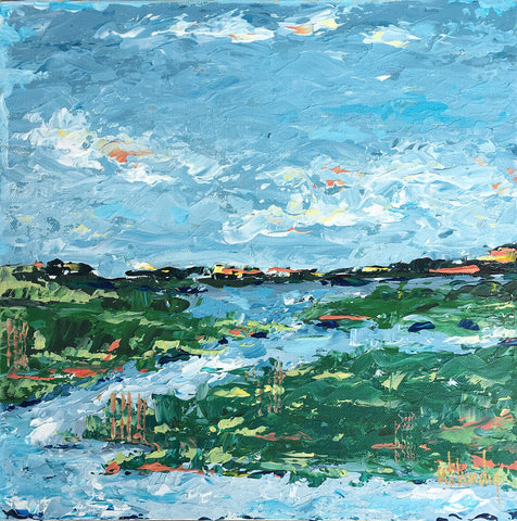 Low Country II painting Mary Kathryn Kendig - Christenberry Collection