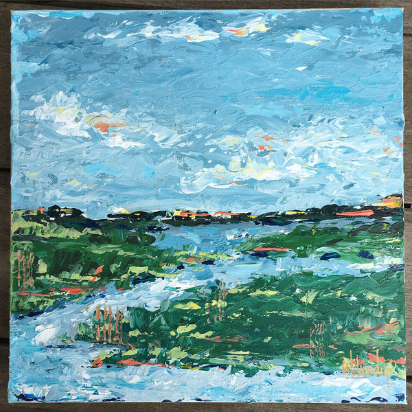 Low Country II painting Mary Kathryn Kendig - Christenberry Collection
