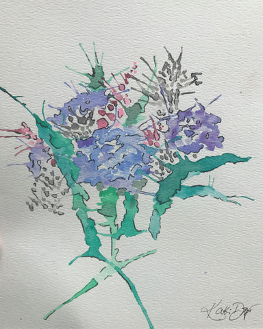 Louise painting Kaki Dixon - Christenberry Collection