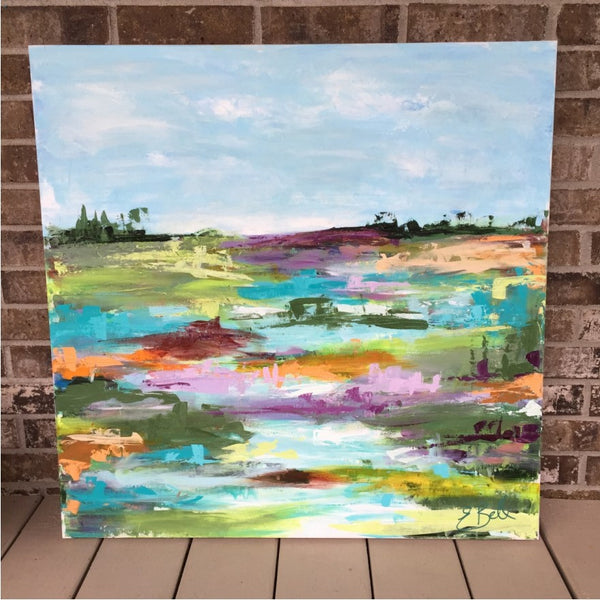 Marshland painting Emma Bell - Christenberry Collection