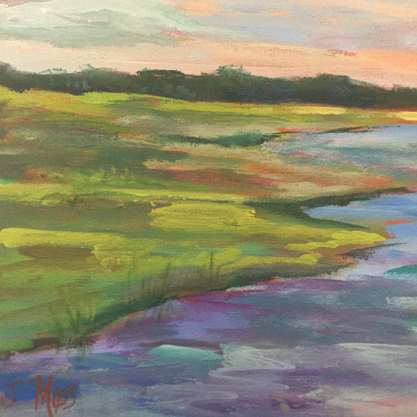Moss Marsh painting Jenny Moss - Christenberry Collection