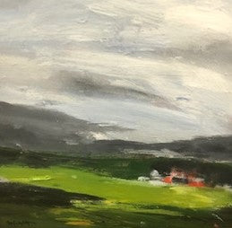 Landscape 10 painting Molly Wright - Christenberry Collection
