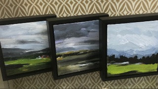 Landscape 10 painting Molly Wright - Christenberry Collection