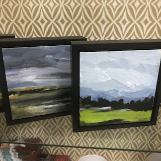 Landscape 1 painting Molly Wright - Christenberry Collection