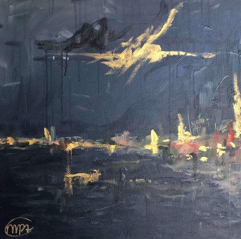 In the Dark painting Powers Tanis - Christenberry Collection