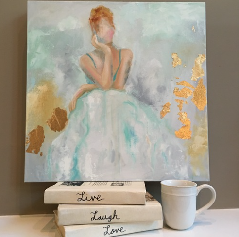 Jane painting Kristin Cooney - Christenberry Collection