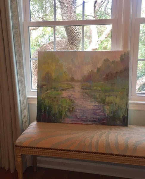 Kiawah Creek painting Ann Schwartz - Christenberry Collection
