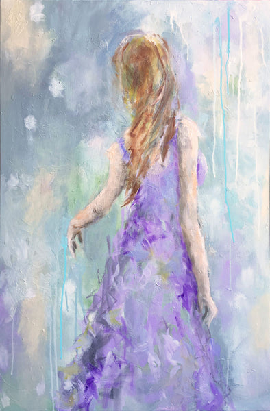 Lavender Blue painting Kristin Cooney - Christenberry Collection