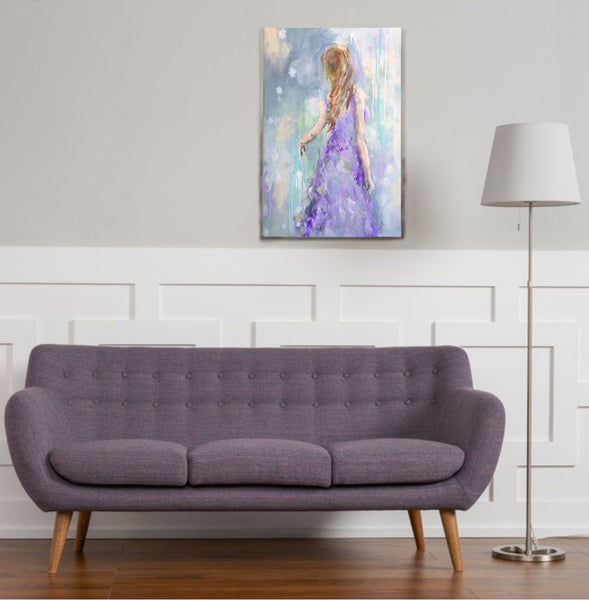 Lavender Blue painting Kristin Cooney - Christenberry Collection