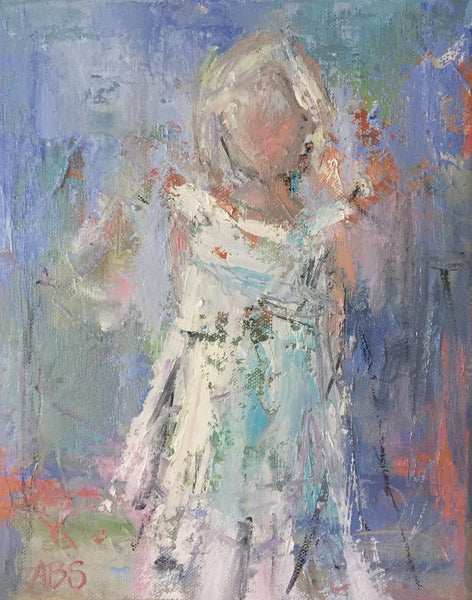 Little Lady painting Ann Schwartz - Christenberry Collection
