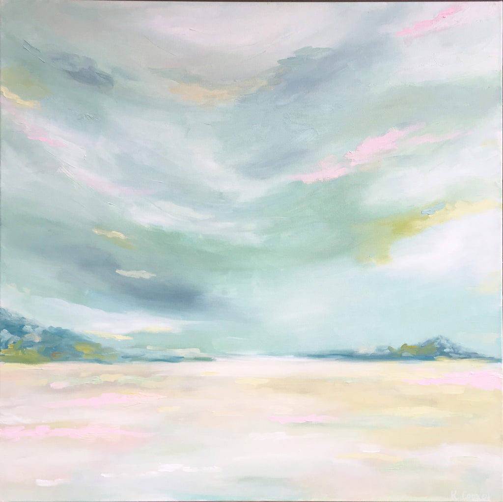 Mermaid Sunset painting Kristin Cooney - Christenberry Collection