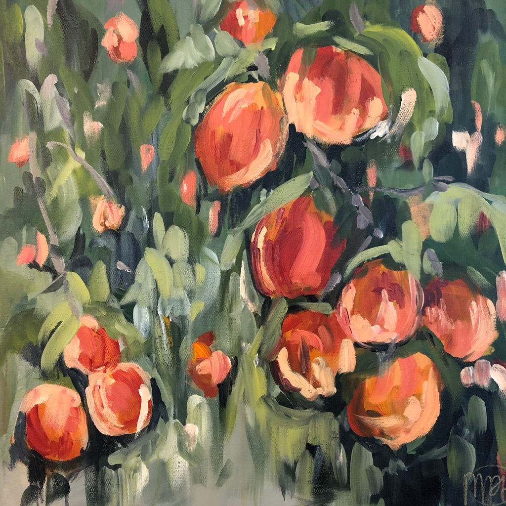 Peaches and Cream painting Powers Tanis - Christenberry Collection