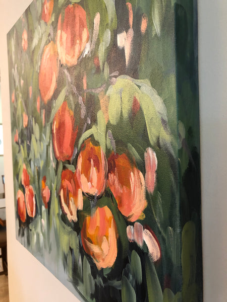 Peaches and Cream painting Powers Tanis - Christenberry Collection