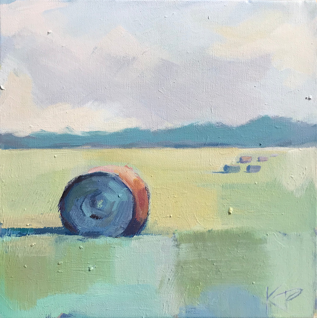 Green Pastures No.2 painting Kelly Pelfrey - Christenberry Collection