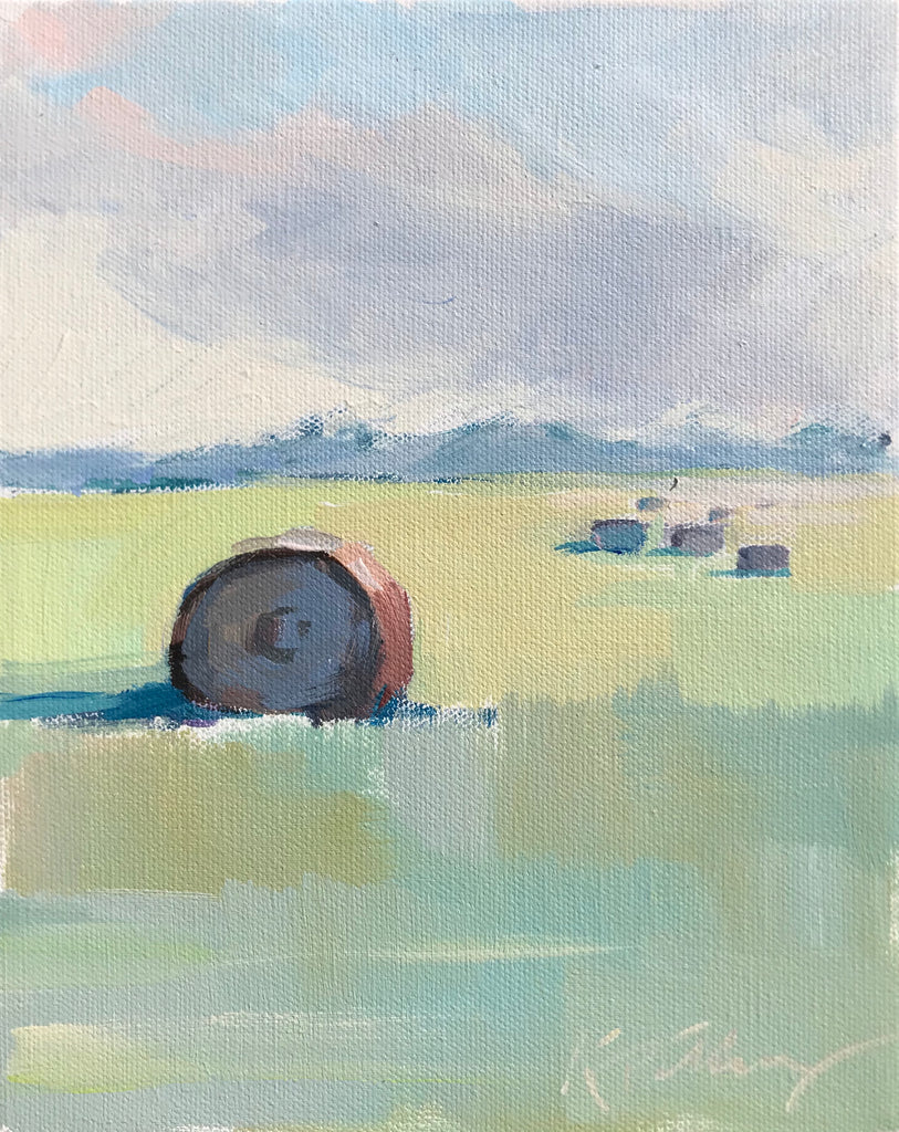 Green Pastures No. 3 painting Kelly Pelfrey - Christenberry Collection