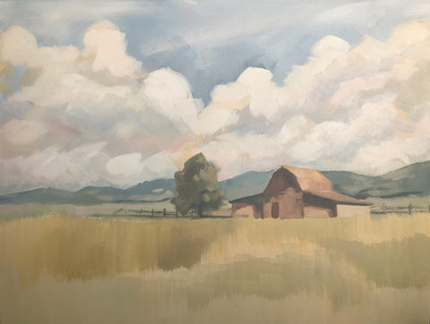 Summer Hills painting Kelly Pelfrey - Christenberry Collection
