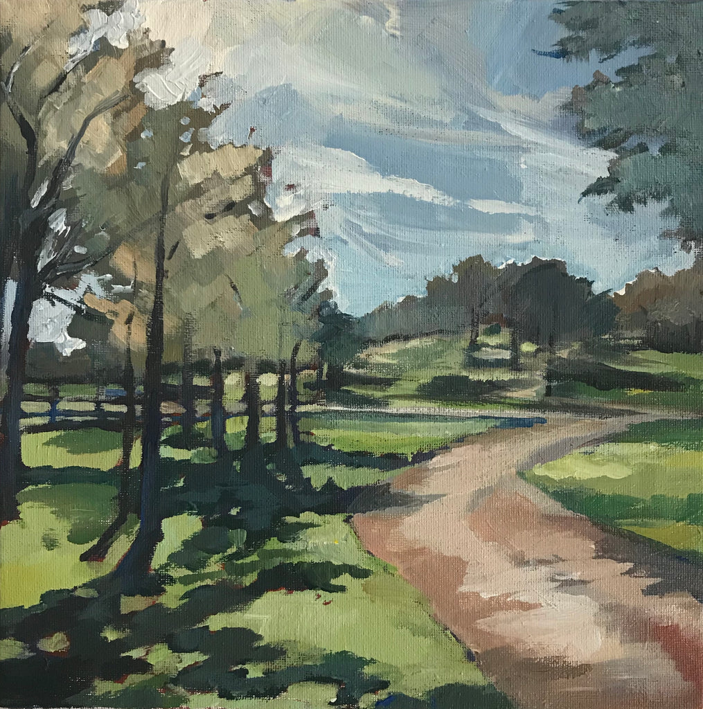 Green Acres painting Kelly Pelfrey - Christenberry Collection