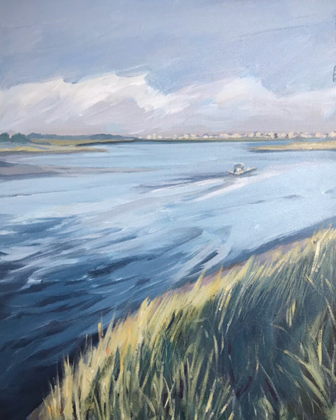 Dusk Ride painting Kelly Pelfrey - Christenberry Collection