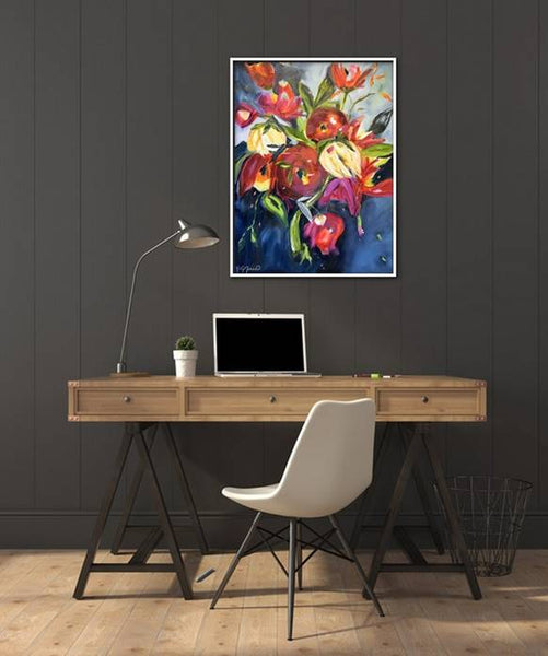 Beatta's Brilliant Idea painting Kathy Morawiec - Christenberry Collection