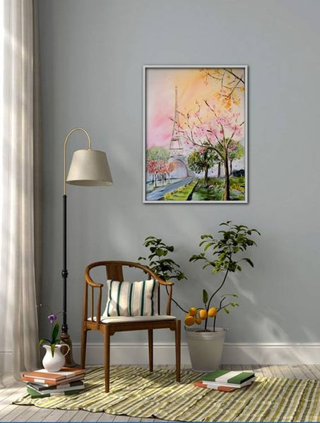 Cherry Blossom Stroll painting Kathy Morawiec - Christenberry Collection