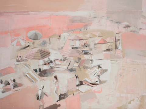 Blush Beach painting Teil Duncan - Christenberry Collection