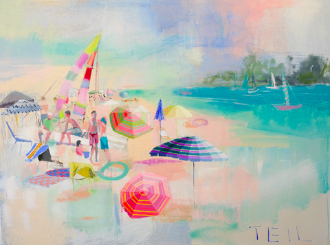 Set Sail painting Teil Duncan - Christenberry Collection