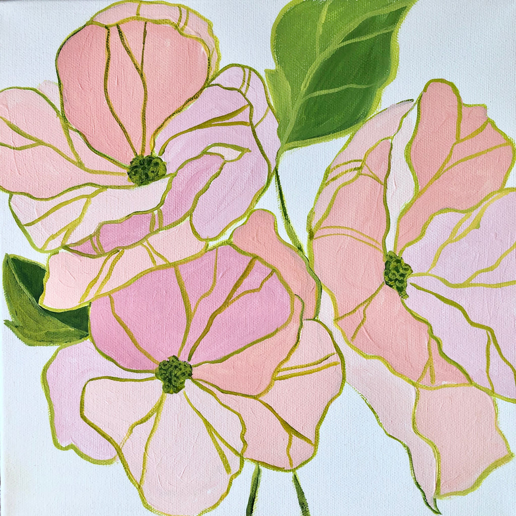 Small Floral I painting Kristin Cooney - Christenberry Collection