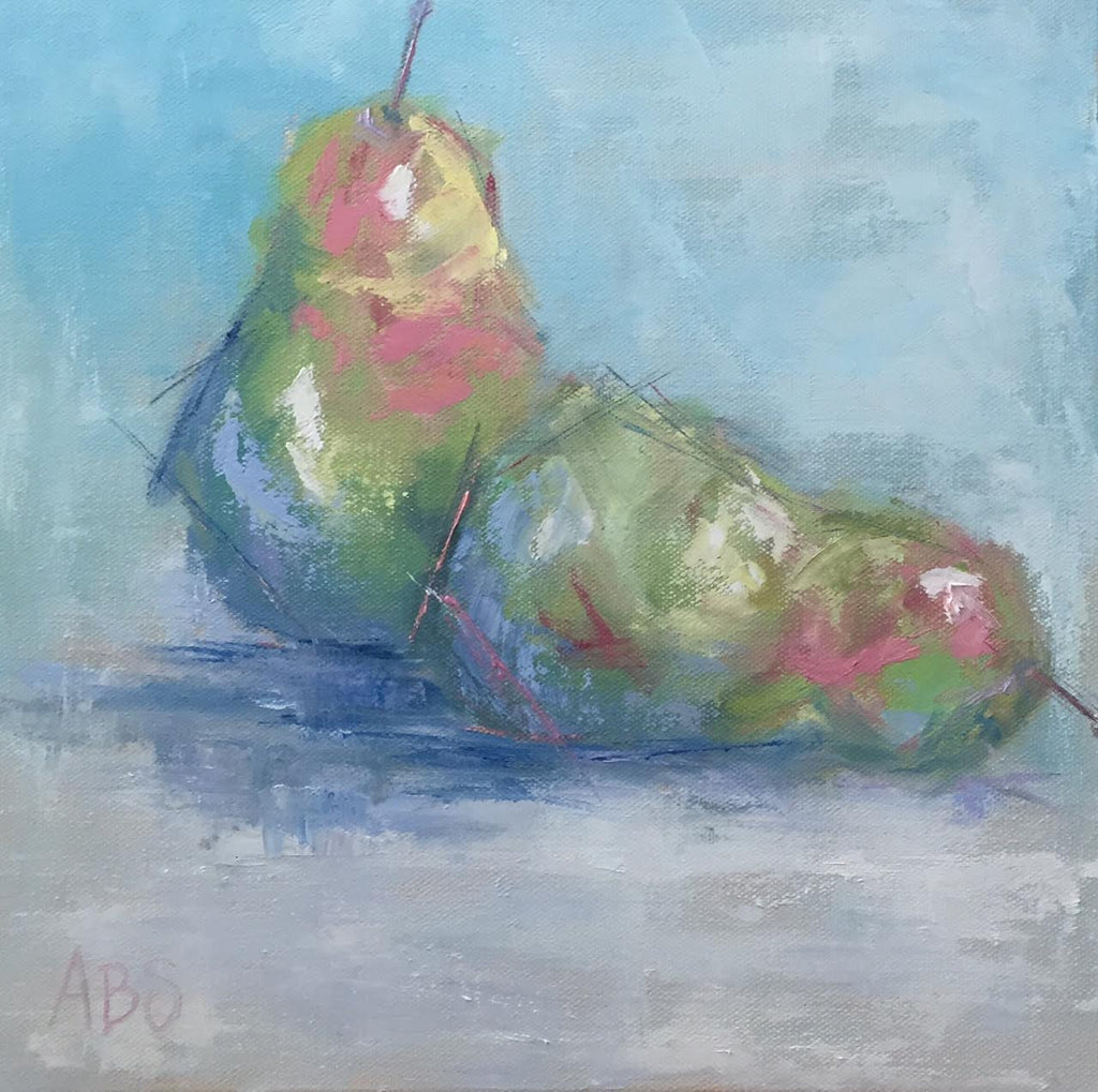 Sweet Pear painting Ann Schwartz - Christenberry Collection
