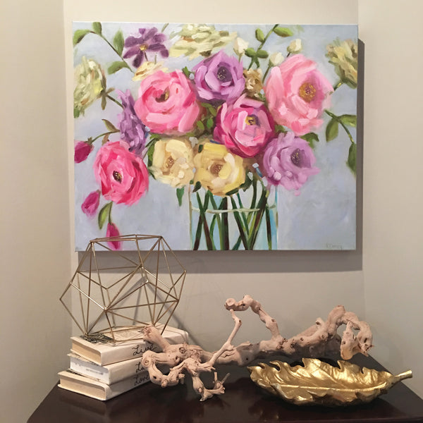 Vase of Wishes painting Kristin Cooney - Christenberry Collection