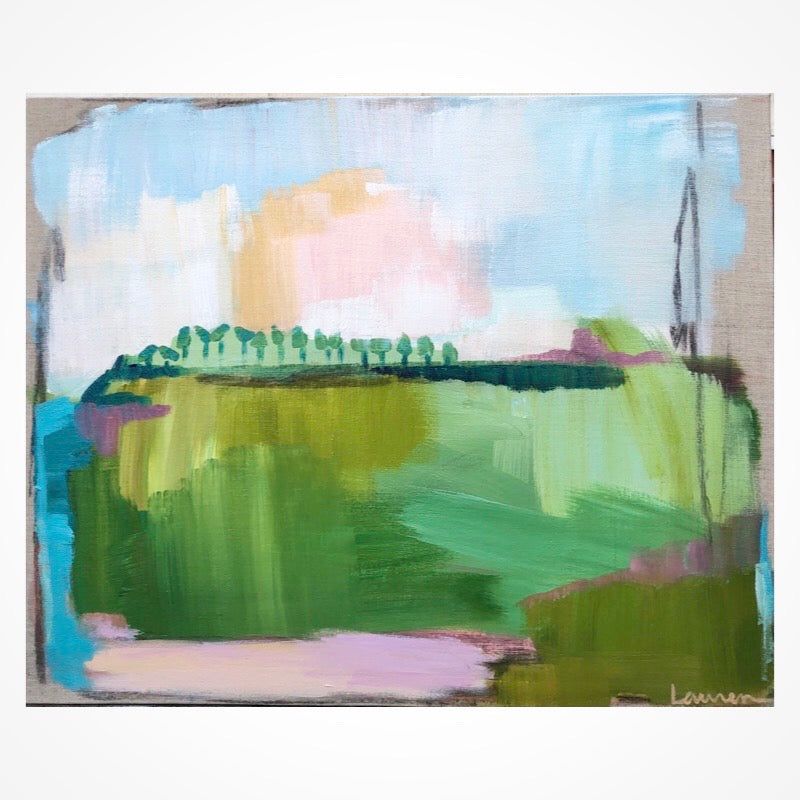 Brighter Days IV painting Lauren Roberts - Christenberry Collection