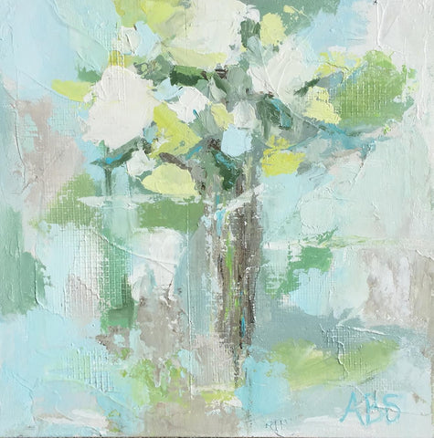 Wild Flowers painting Ann Schwartz - Christenberry Collection