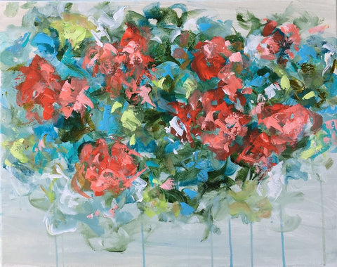 Orange Bloom painting Emma Bell - Christenberry Collection