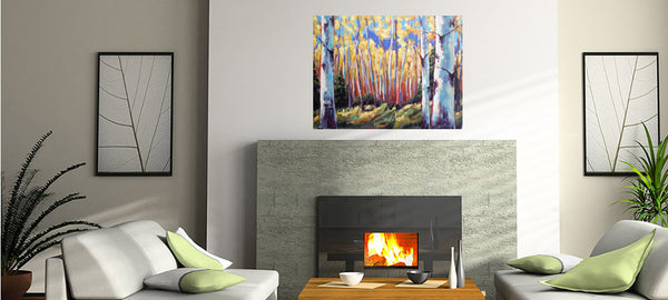 Golden Glow painting Kelly Berger - Christenberry Collection