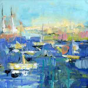 Easy Sunday Morning painting Pamela Wingard - Christenberry Collection