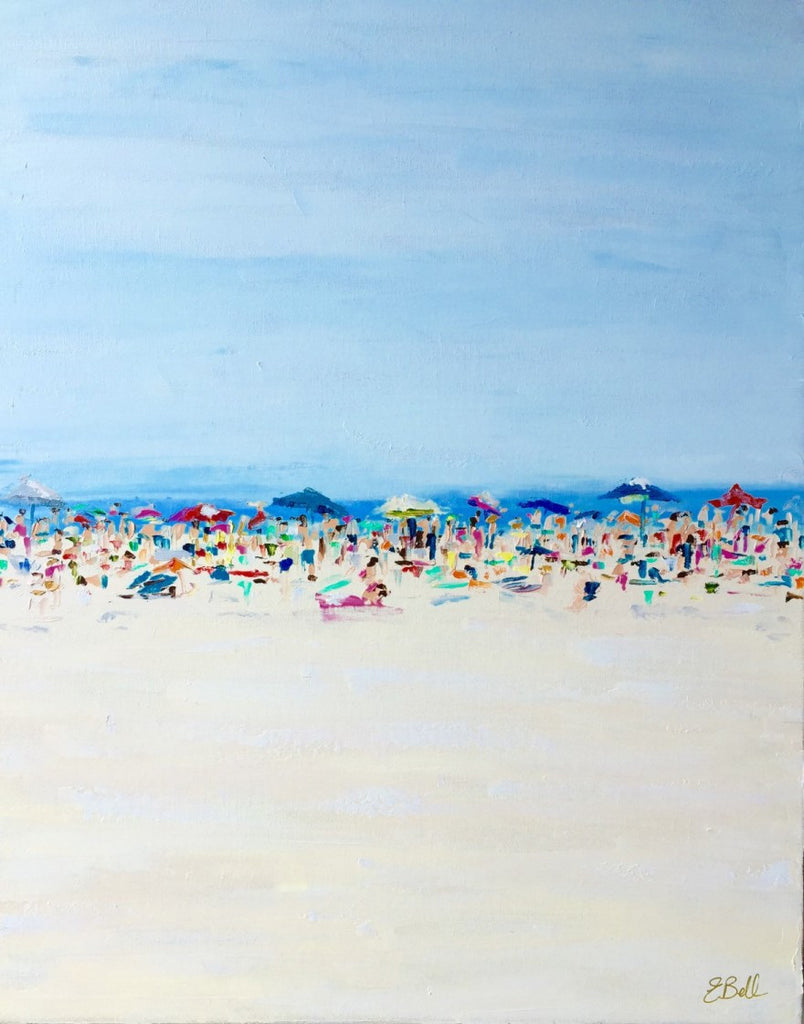 Beach Life painting Emma Bell - Christenberry Collection