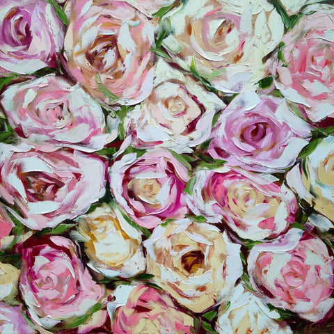 Box of Roses painting Emma Bell - Christenberry Collection