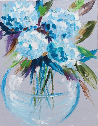 Hydrangeas painting Emma Bell - Christenberry Collection
