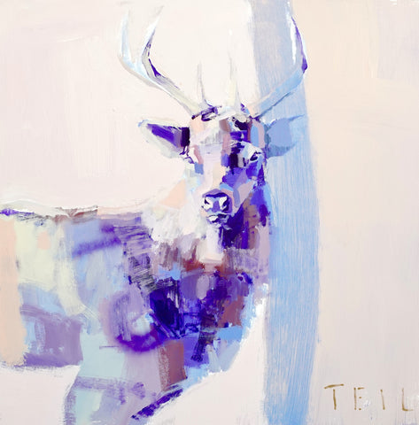 Violet Focus painting Teil Duncan - Christenberry Collection