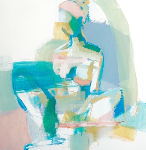 Dainty Waiting painting Teil Duncan - Christenberry Collection