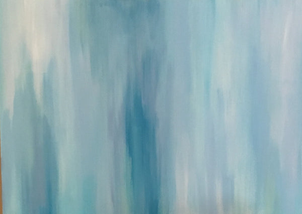 Blue Falls painting Lauren Neville - Christenberry Collection