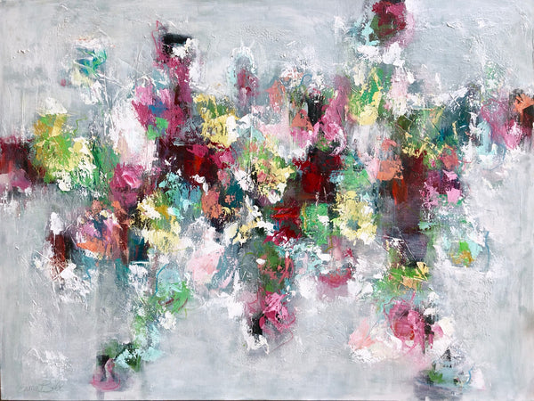 Spring Garden Abstract painting Emma Bell - Christenberry Collection