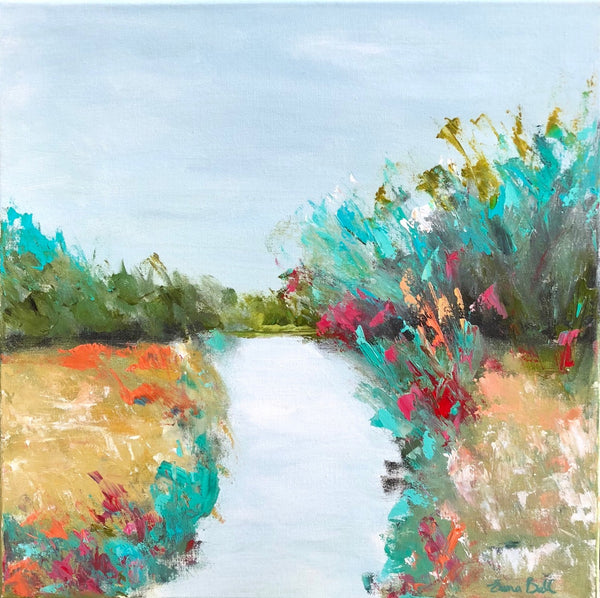 Morning Marsh painting Emma Bell - Christenberry Collection