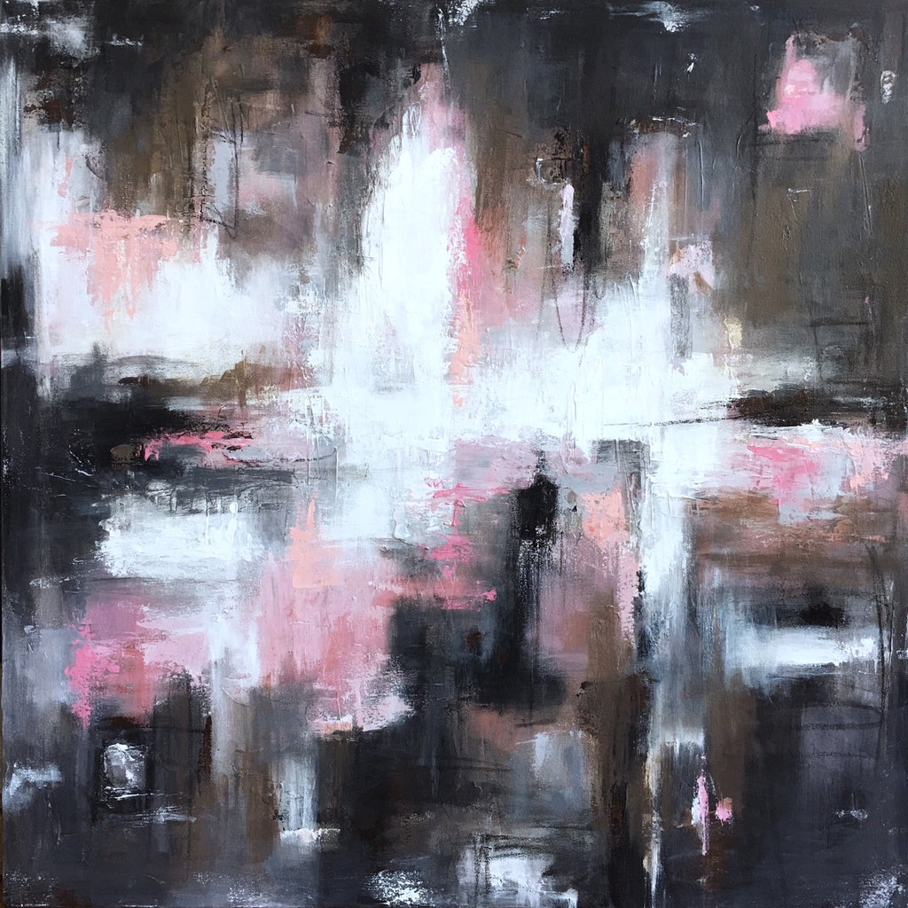 Charcoal Blush Reflection painting Emma Bell - Christenberry Collection