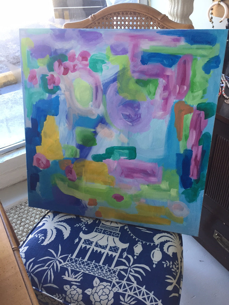 Colorful World painting Ashley Williams - Christenberry Collection