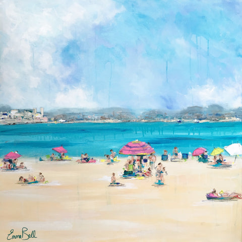 Beach Life painting Emma Bell - Christenberry Collection